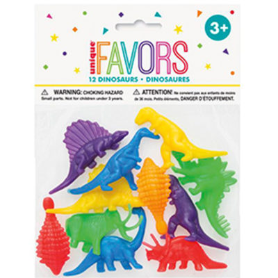 12 mini dinosaures plastiques Bobidibou jouets pinata achat matériel anniversaire enfant France