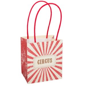 4 sacs cadeaux cirque vintage ivoire et rouge 10x11x7cm Bobidibou évènement anniversaire enfant location décoration matériel 01 genève-min