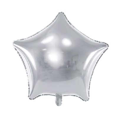 Ballon Aluminium étoiles argentées 48 cm Bobidibou evenement anniversaire enfant location décoration matériel 01 genève