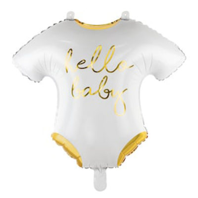 Ballon Hello baby 51x45cm achat matériel décoration anniversaire enfant baby Bobidibou 01 pays de gex France