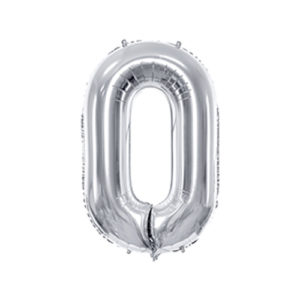 Ballon chiffre 0 argent 86cm achat matériel décoration anniversaire enfant Bobidibou 01 Pays de Gex France