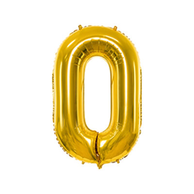 Ballon 0 Or chiffre 86cm achat matériel décoration anniversaire enfant Bobidibou 01 Pays de Gex France