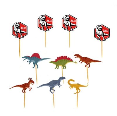 Mini toppers Dinosaure achat matériel décoration anniversaire enfant personnalisé Bobidibou France