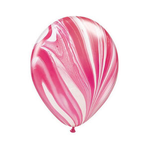 5 ballons latex superagate Red & White 28cm achat matériel decoration anniversaire enfant Bobidibou 01 pays de gex France