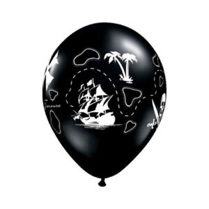 5 Ballons 11″ Pirate’s Treasure Maps Bobidibou evenement location décoration matériel 01 genève