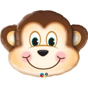 Ballon Aluminium 14″ Mischievous Monkey singe Bobidibou évènement anniversaire enfant location décoration matériel 01 genève