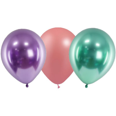 assortiment de 5 ballons métallisées sirène Bobidibou achat matériel décoration anniversaire enfant France
