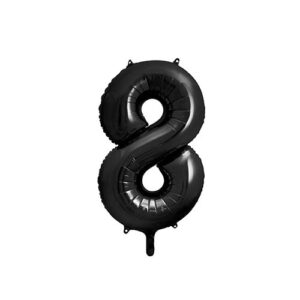 Ballon 8 Noir chiffre 86cm achat matériel décoration anniversaire enfant Bobidibou 01 Pays de Gex France