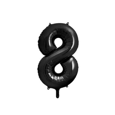 Ballon 8 Noir chiffre 86cm achat matériel décoration anniversaire enfant Bobidibou 01 Pays de Gex France