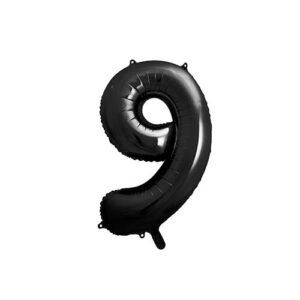 Ballon 9 Noir chiffre 86cm achat matériel décoration anniversaire enfant Bobidibou 01 Pays de Gex France