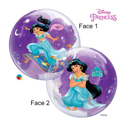 Ballon Princesse Jasmine en aluminium - Thème Princesse - Bobidibou