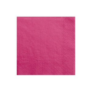 serviettes rose fuchsia 33x33cm Bobidibou achat matériel décoration anniversaire enfant France