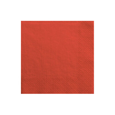 serviettes rouge 33x33cm Bobidibou achat matériel décoration anniversaire enfant France